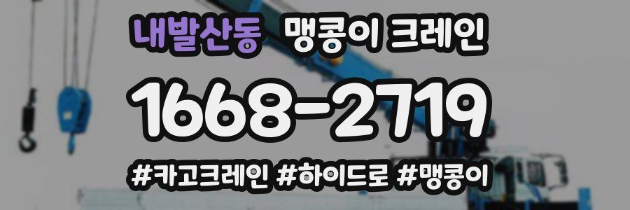 내발산동 맹콩이 크레인