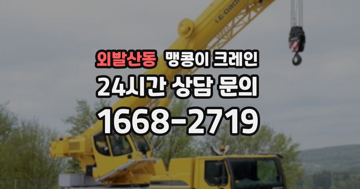 외발산동 맹콩이 크레인