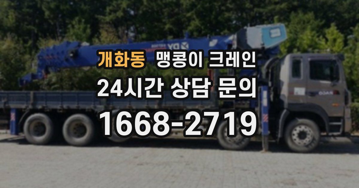 개화동 맹콩이 크레인