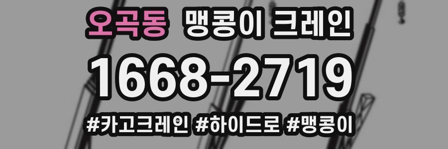 오곡동 맹콩이 크레인