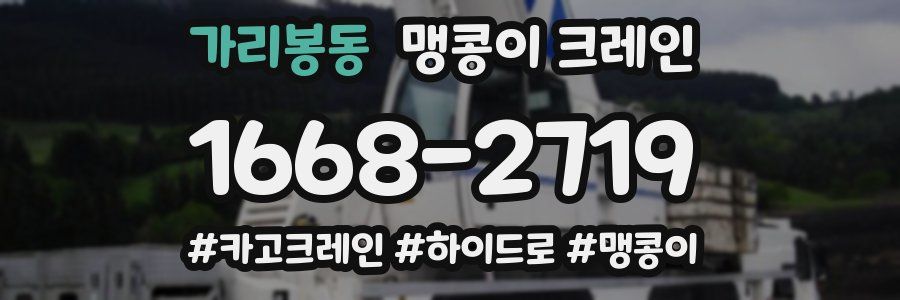 가리봉동 맹콩이 크레인