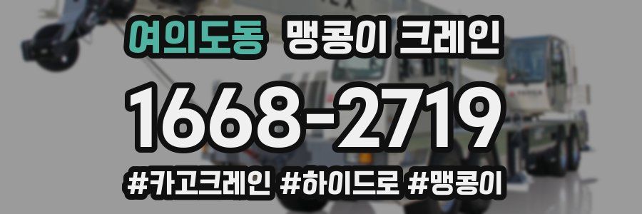 여의도동 맹콩이 크레인