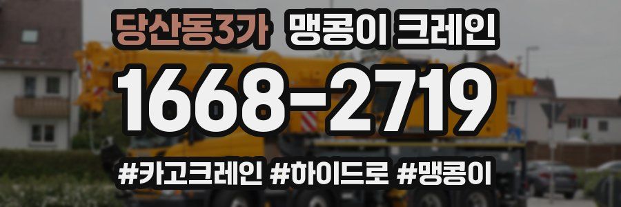 당산동3가 맹콩이 크레인