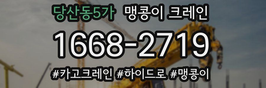 당산동5가 맹콩이 크레인