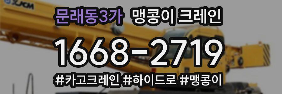 문래동3가 맹콩이 크레인