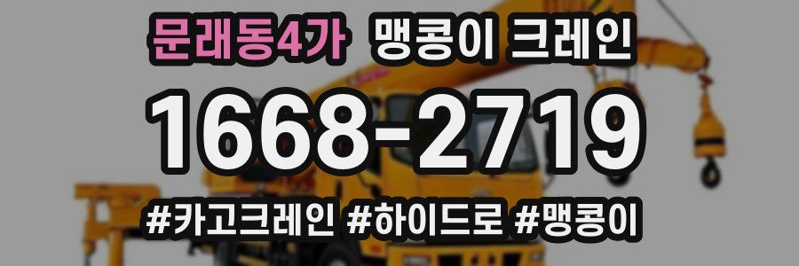 문래동4가 맹콩이 크레인