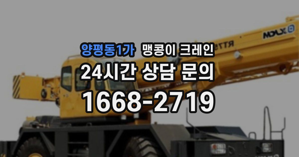 양평동1가 맹콩이 크레인