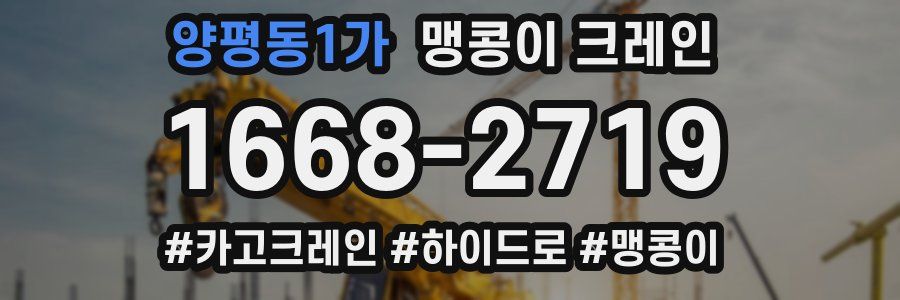 양평동1가 맹콩이 크레인