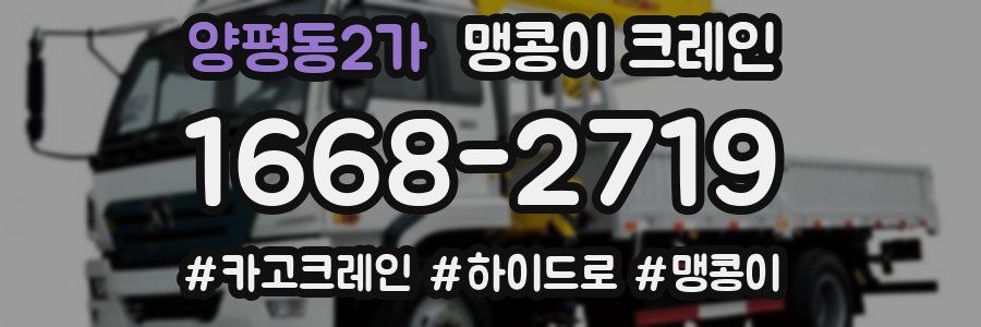 양평동2가 맹콩이 크레인