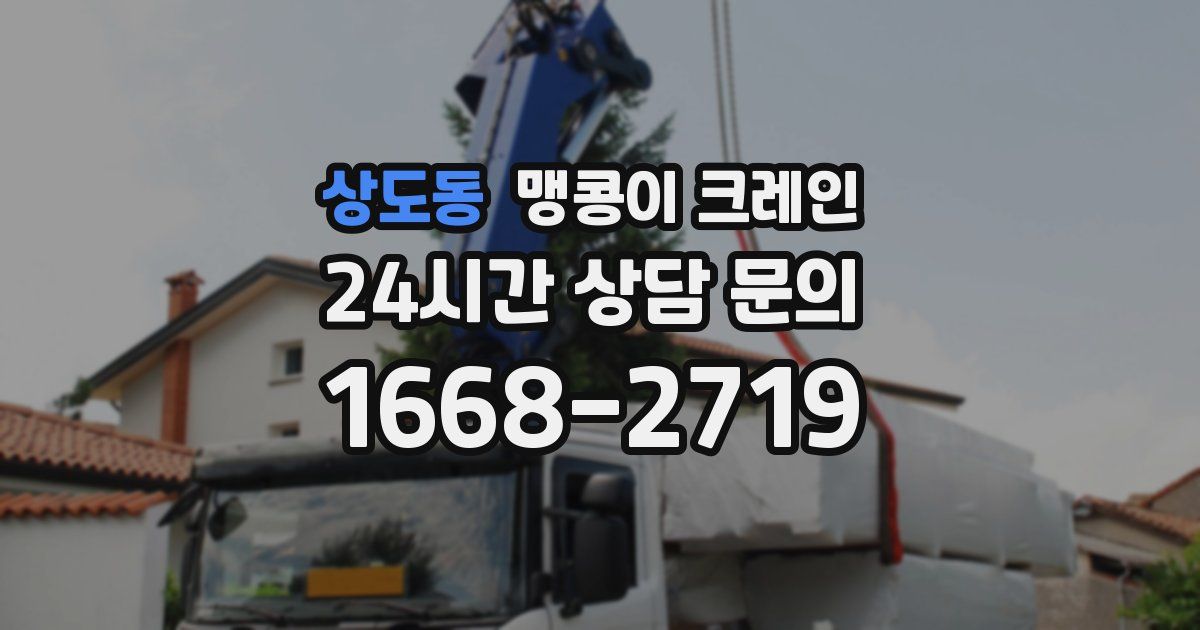 상도동 맹콩이 크레인