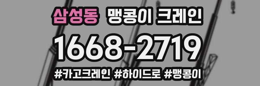 삼성동 맹콩이 크레인