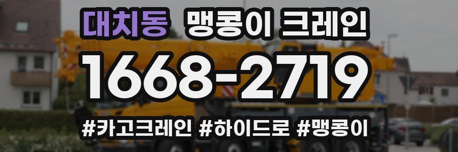 대치동 맹콩이 크레인
