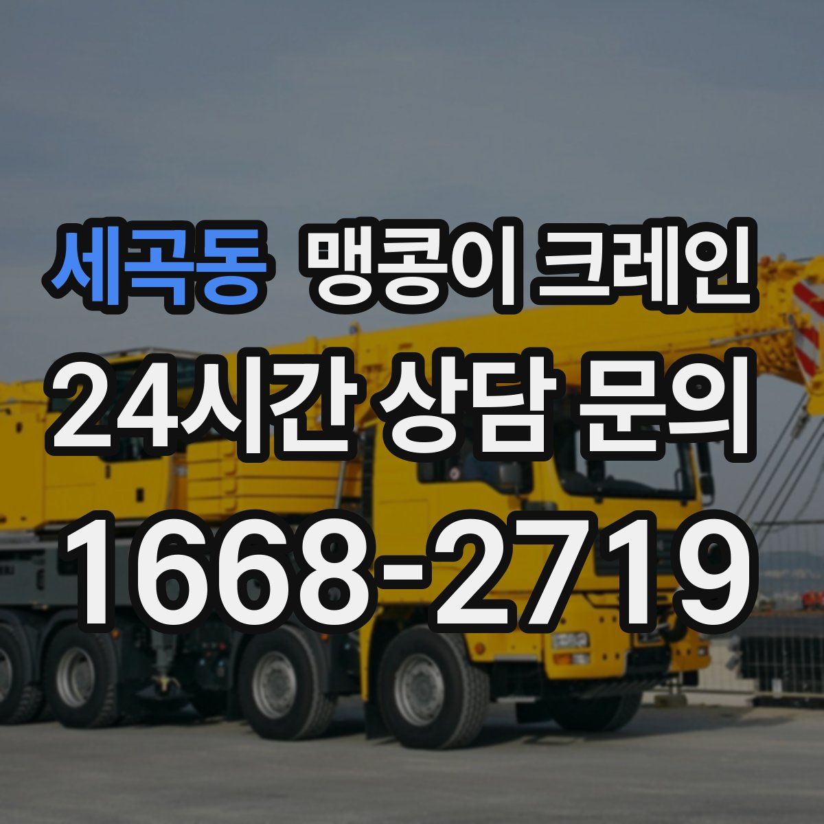 세곡동 맹콩이 크레인