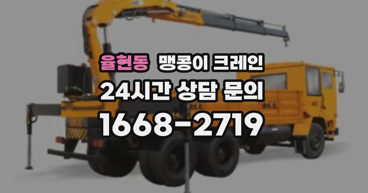 율현동 맹콩이 크레인