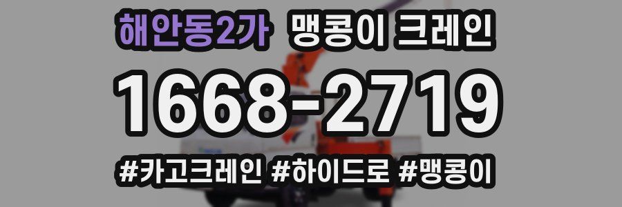 해안동2가 맹콩이 크레인
