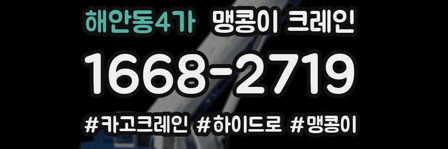 해안동4가 맹콩이 크레인