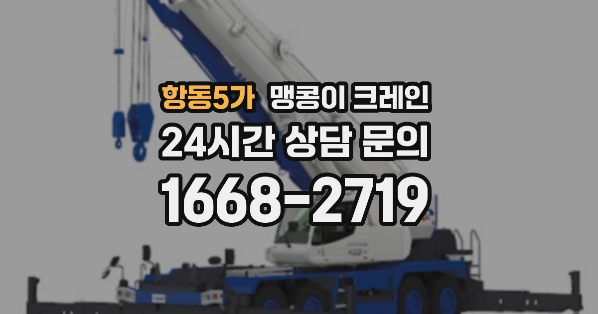 항동5가 맹콩이 크레인
