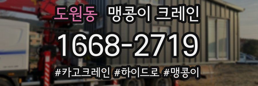 도원동 맹콩이 크레인