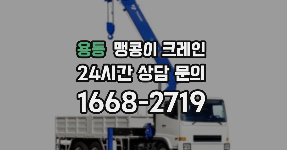 용동 맹콩이 크레인