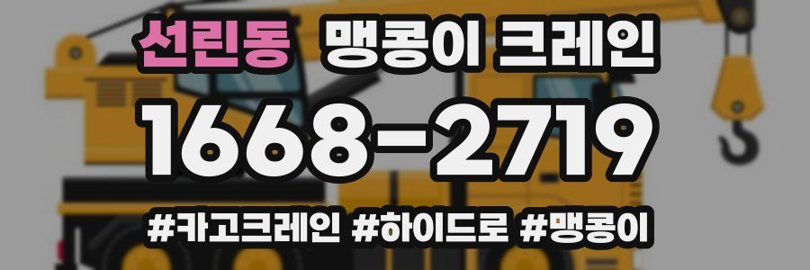 선린동 맹콩이 크레인