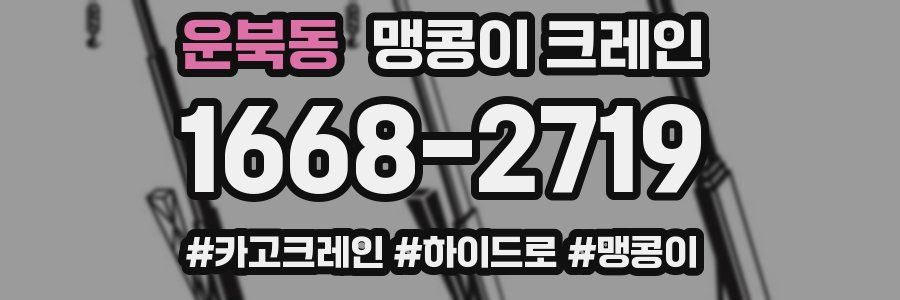 운북동 맹콩이 크레인