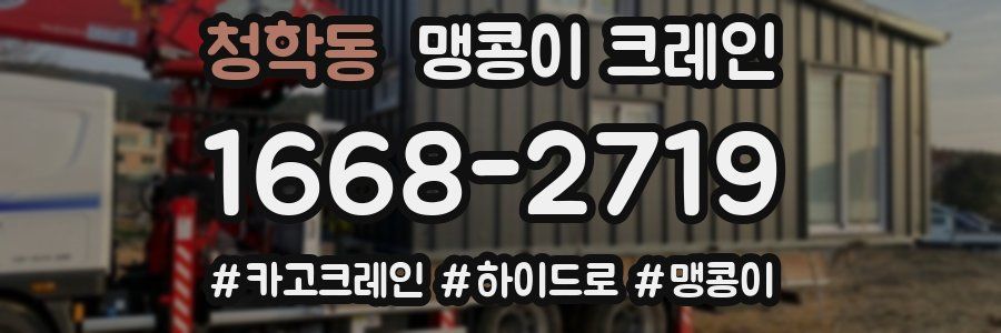 청학동 맹콩이 크레인