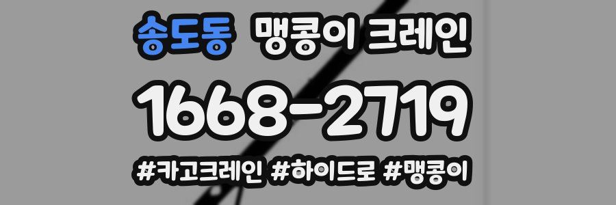 송도동 맹콩이 크레인