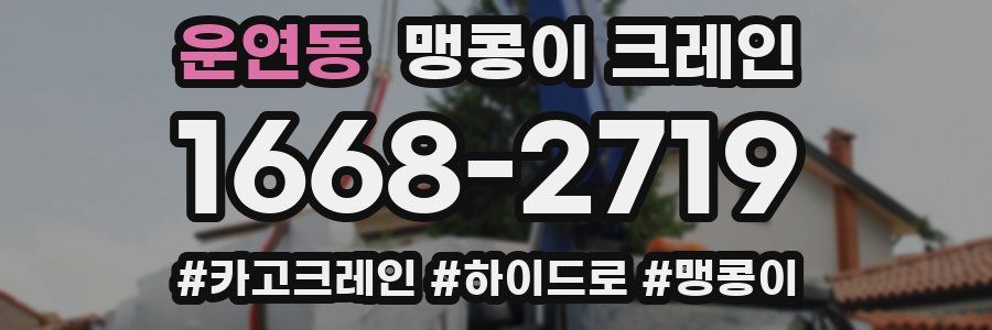 운연동 맹콩이 크레인