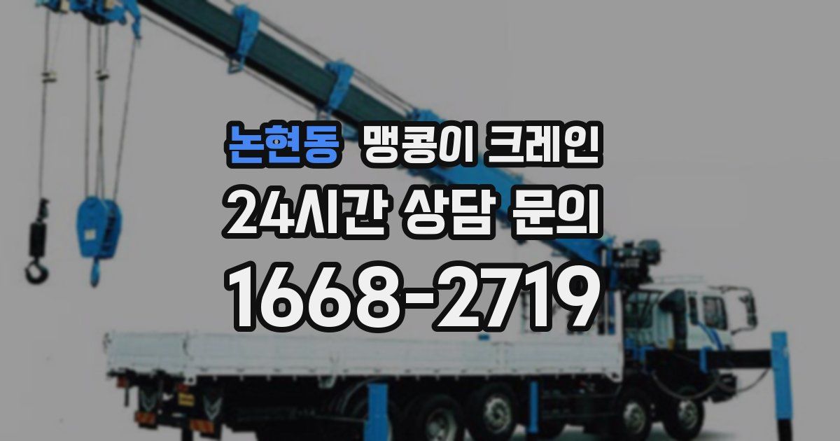 논현동 맹콩이 크레인