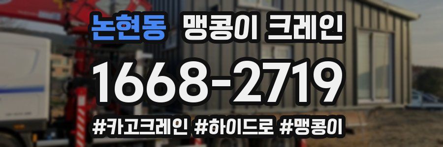 논현동 맹콩이 크레인