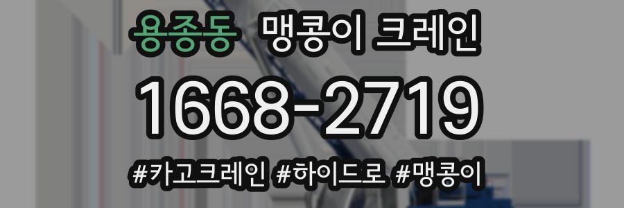 용종동 맹콩이 크레인