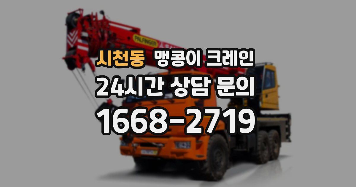 시천동 맹콩이 크레인