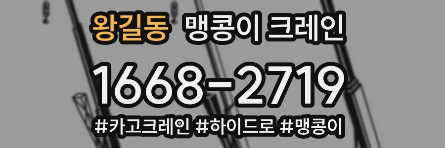 왕길동 맹콩이 크레인