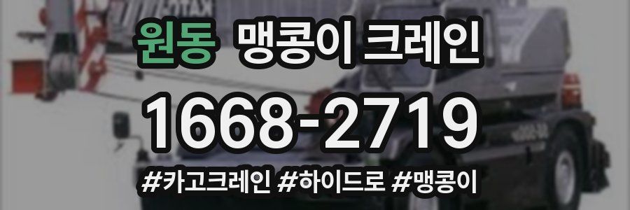 원동 맹콩이 크레인