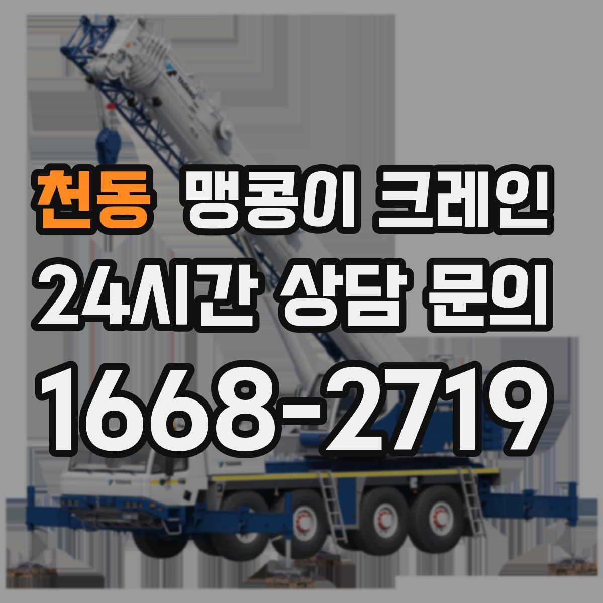 천동 맹콩이 크레인