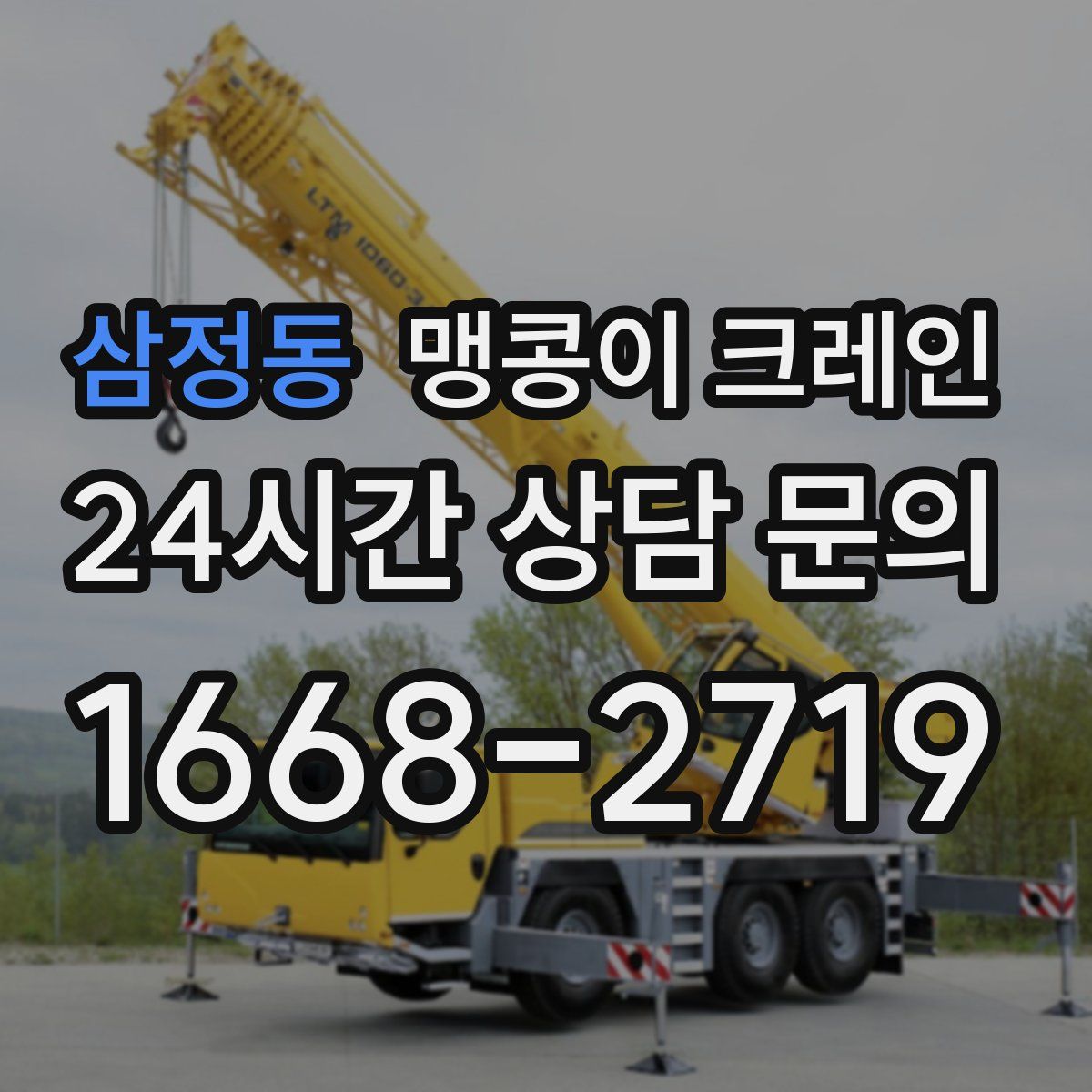 삼정동 맹콩이 크레인