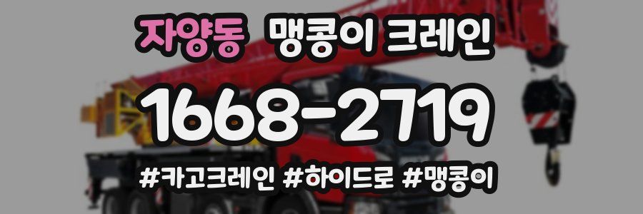자양동 맹콩이 크레인