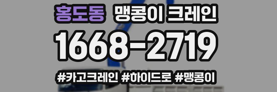 홍도동 맹콩이 크레인