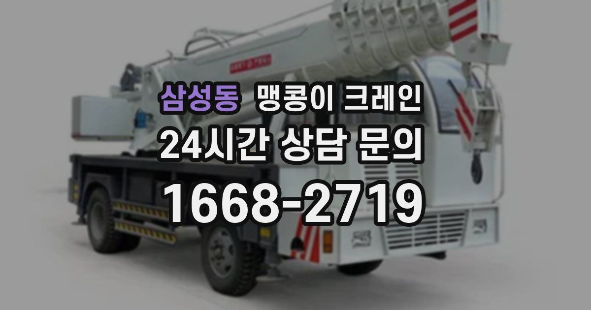 삼성동 맹콩이 크레인