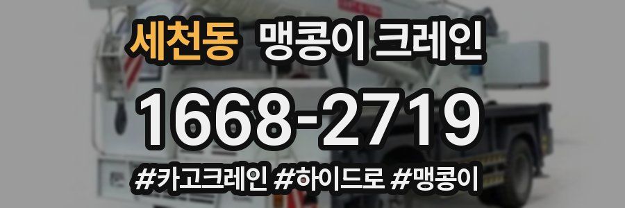 세천동 맹콩이 크레인