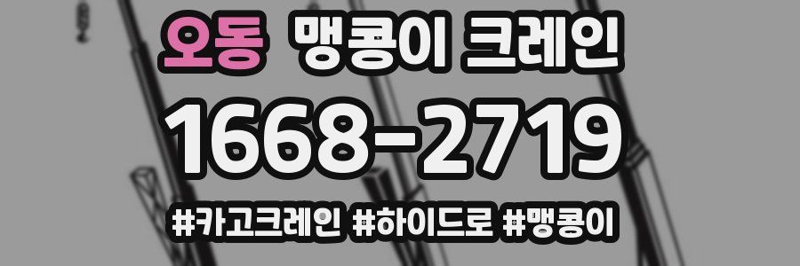 오동 맹콩이 크레인