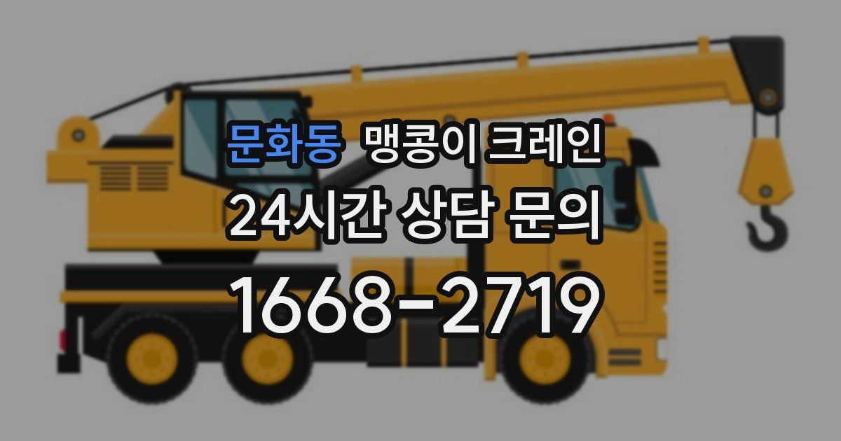 문화동 맹콩이 크레인