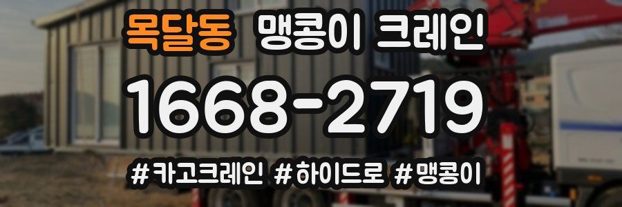 목달동 맹콩이 크레인