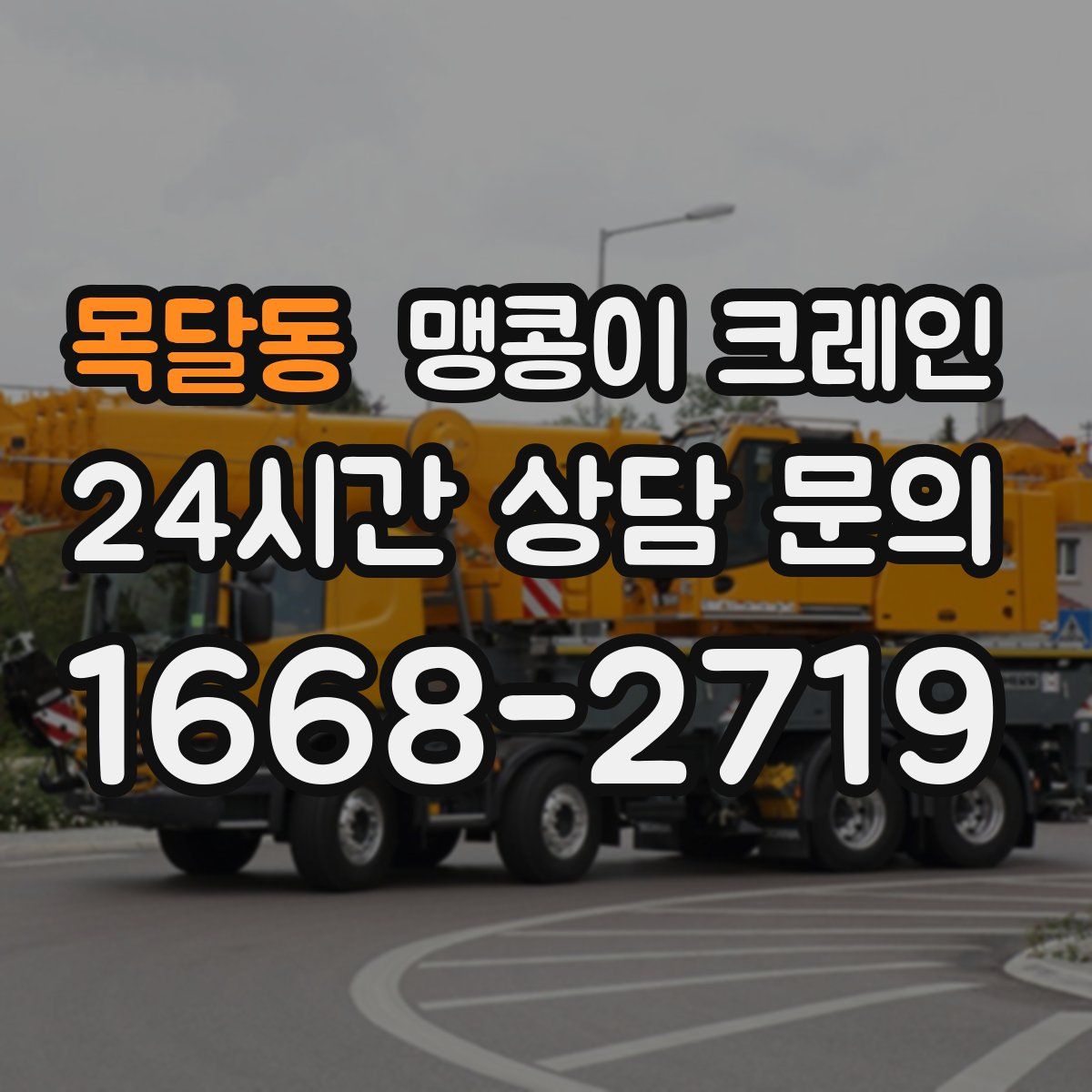 목달동 맹콩이 크레인