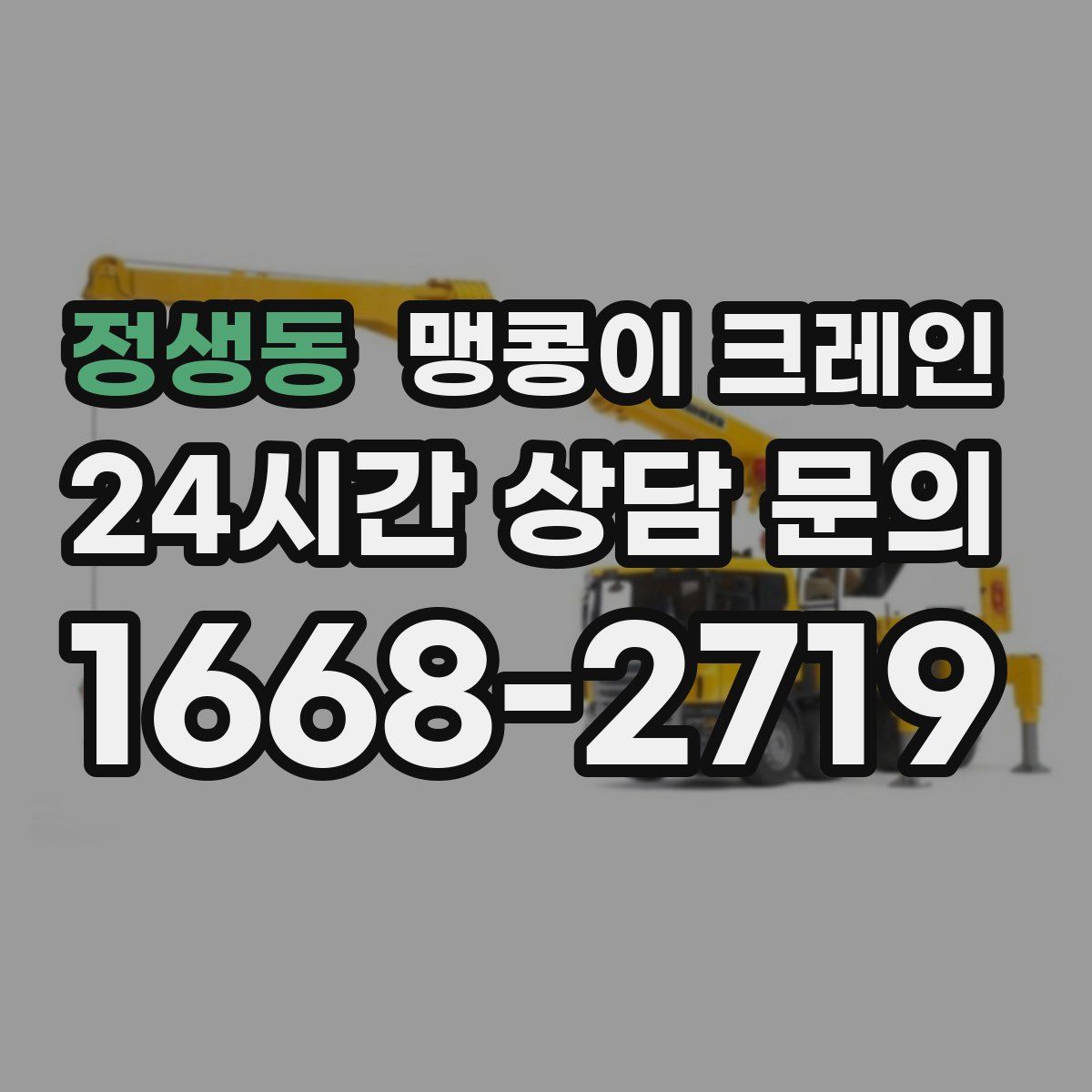 정생동 맹콩이 크레인