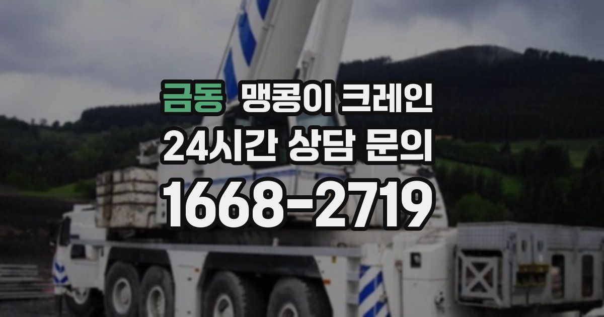 금동 맹콩이 크레인