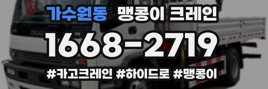 가수원동 맹콩이 크레인