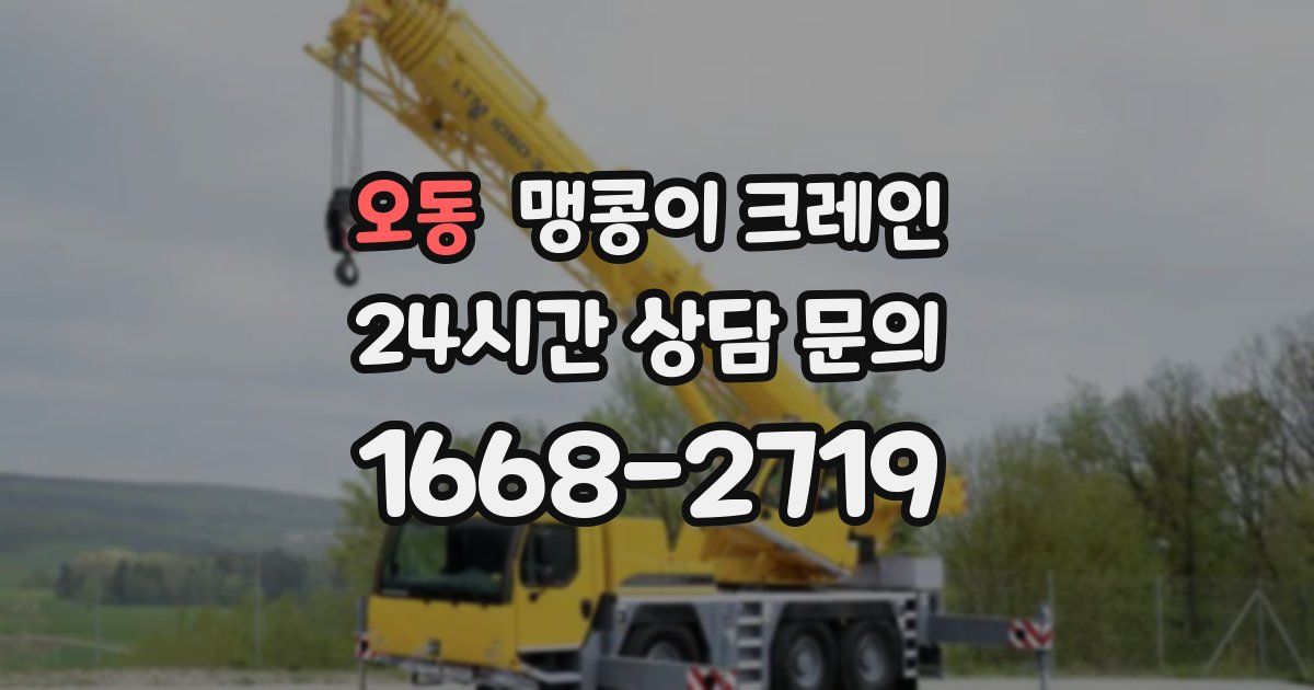 오동 맹콩이 크레인