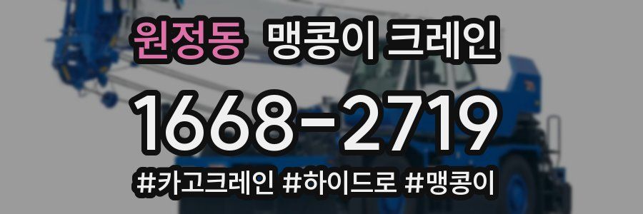 원정동 맹콩이 크레인