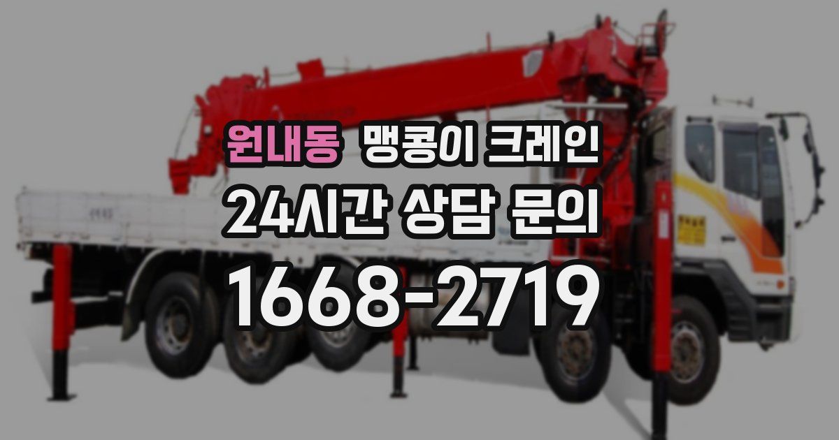 원내동 맹콩이 크레인